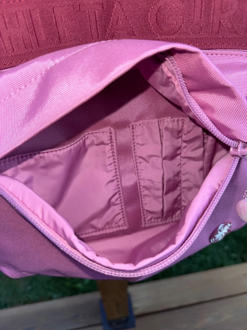 Athleta Girl $65 Limitless Backpack Color Maritima Pink